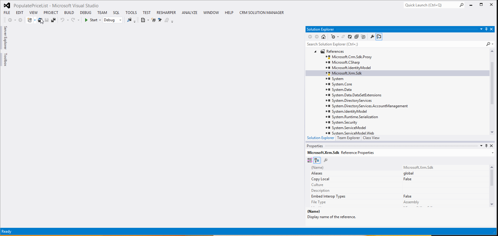 visual studio screenshot