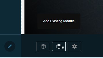 dnn editing experience for add existing module