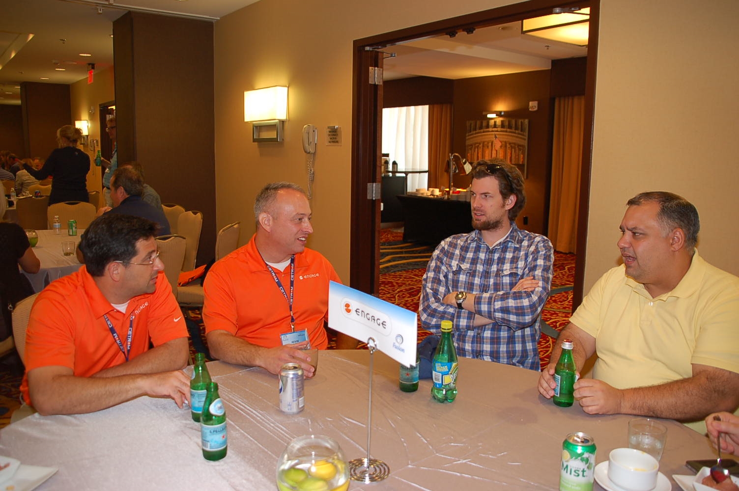 Jason and Kevin at a conference