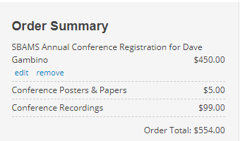 AMS Software Single Checkout for Event Registration